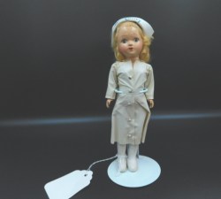7 1/2'' CURITY NURSE DOLL  BY KENDALL, ORIGINAL UNIFORM 1953 #269